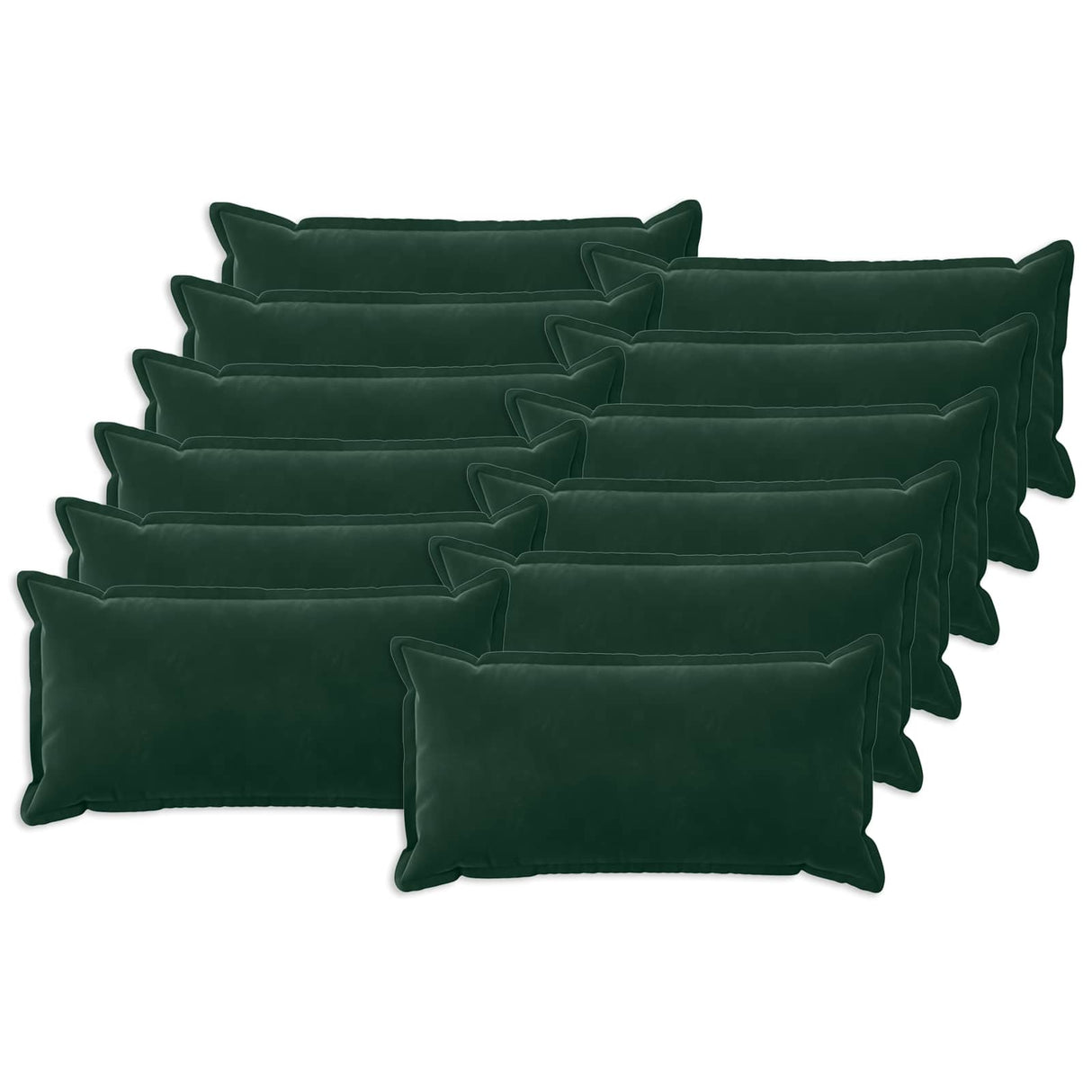 vidaXL Kussensloop 2 pcs HOUTEN Blauw 30 x 30 cm Fluweel