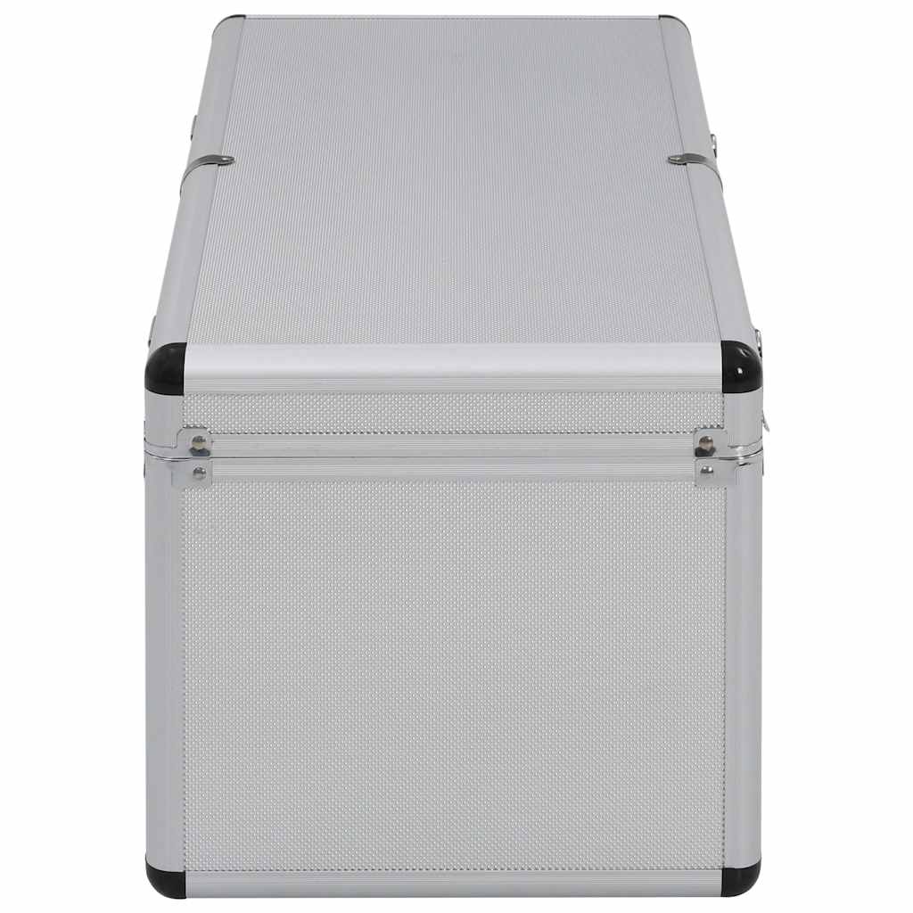vidaXL Opbergkoffers 2 st aluminium zilverkleurig
