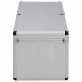 vidaXL Opbergkoffers 2 st aluminium zilverkleurig