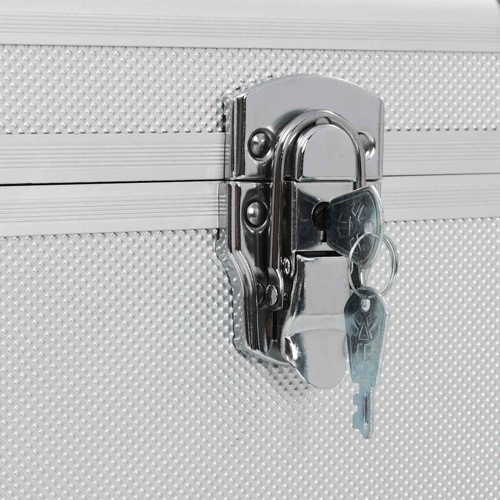 vidaXL Opbergkoffers 3 st aluminium zilverkleurig