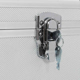 vidaXL Opbergkoffers 3 st aluminium zilverkleurig