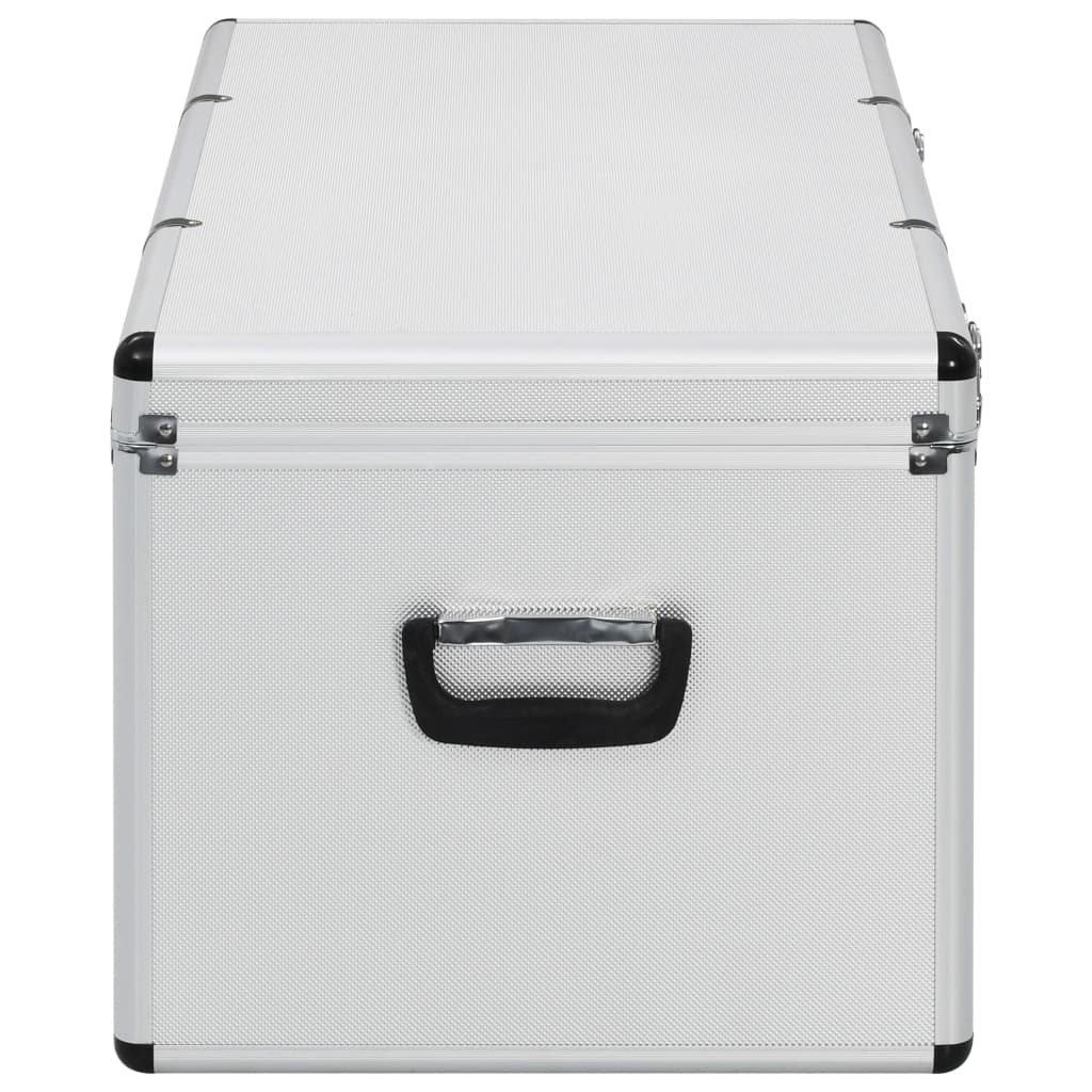 vidaXL Opbergkoffers 3 st aluminium zilverkleurig
