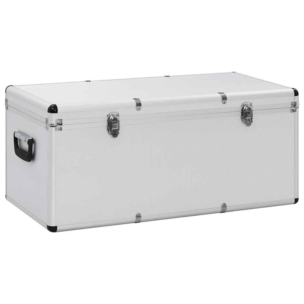 vidaXL Opbergkoffers 3 st aluminium zilverkleurig