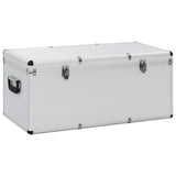 vidaXL Opbergkoffers 3 st aluminium zilverkleurig