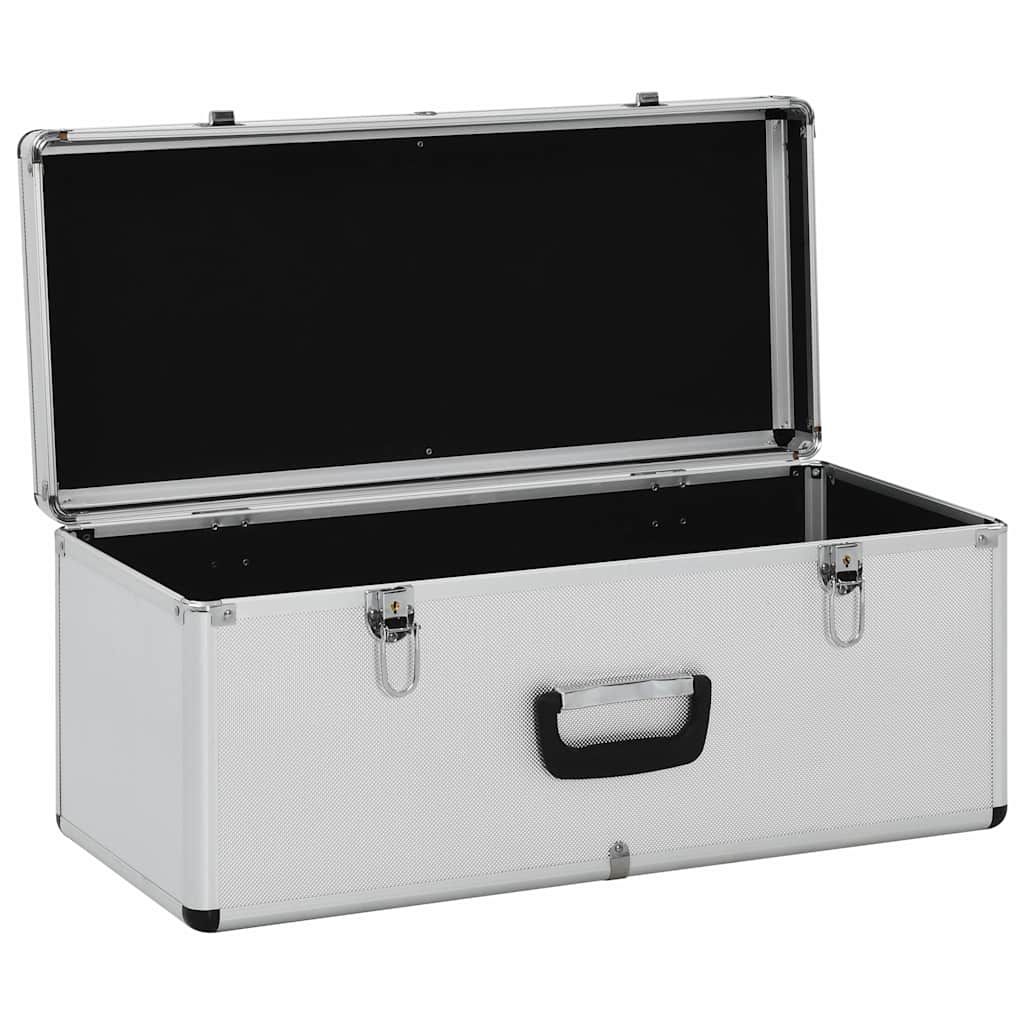 vidaXL Opbergkoffers 3 st aluminium zilverkleurig