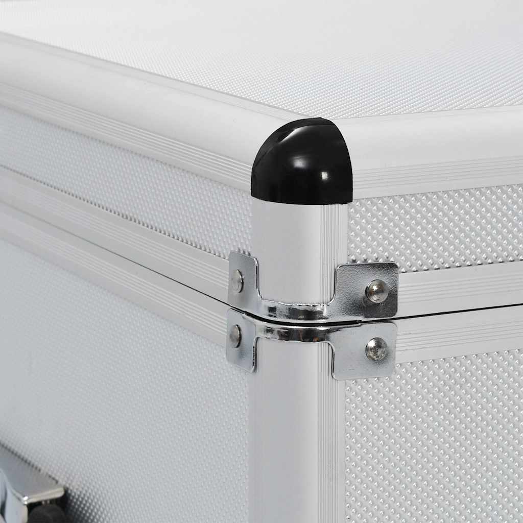 vidaXL Opbergkoffers 3 st aluminium zilverkleurig