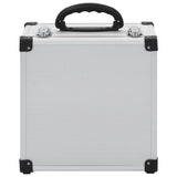 vidaXL Cd-koffer voor 80 cd's aluminium ABS zilverkleurig