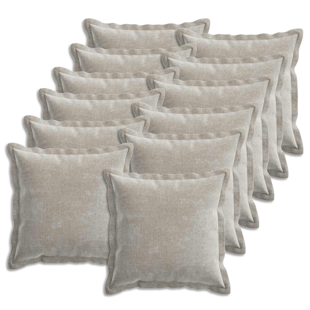vidaXL Kussensloop 2 st HOUTEN Donkergrijs 30 x 30 cm Chenille Stof