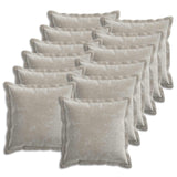 vidaXL Kussensloop 2 st HOUTEN Donkergrijs 30 x 30 cm Chenille Stof