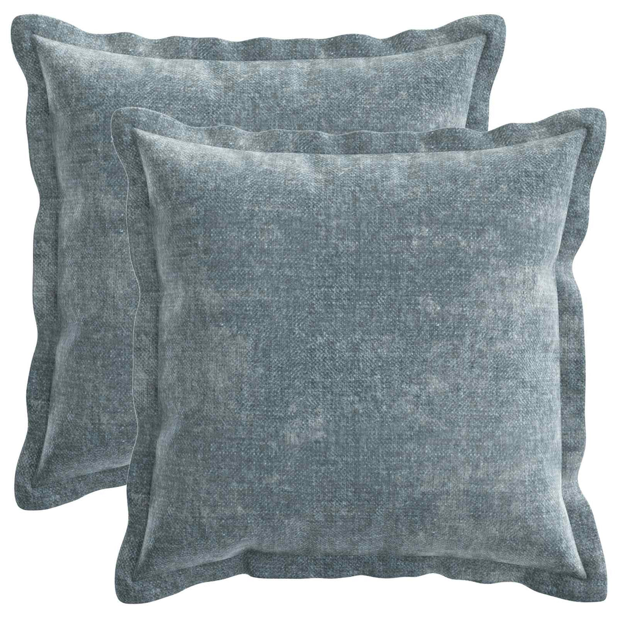 vidaXL Kussensloop 2 st HOUTEN Donkergrijs 30 x 30 cm Chenille Stof