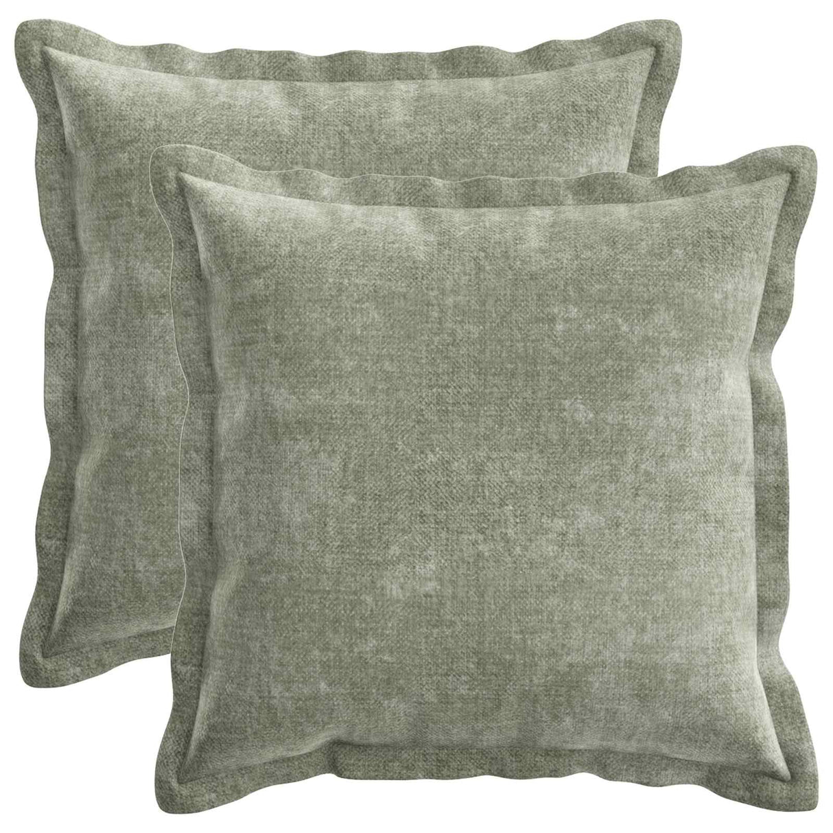 vidaXL Kussensloop 2 st HOUTEN Donkergrijs 30 x 30 cm Chenille Stof