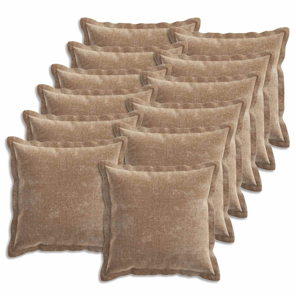 vidaXL Kussensloop 2 st HOUTEN Donkergrijs 30 x 30 cm Chenille Stof