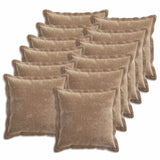 vidaXL Kussensloop 2 st HOUTEN Donkergrijs 30 x 30 cm Chenille Stof