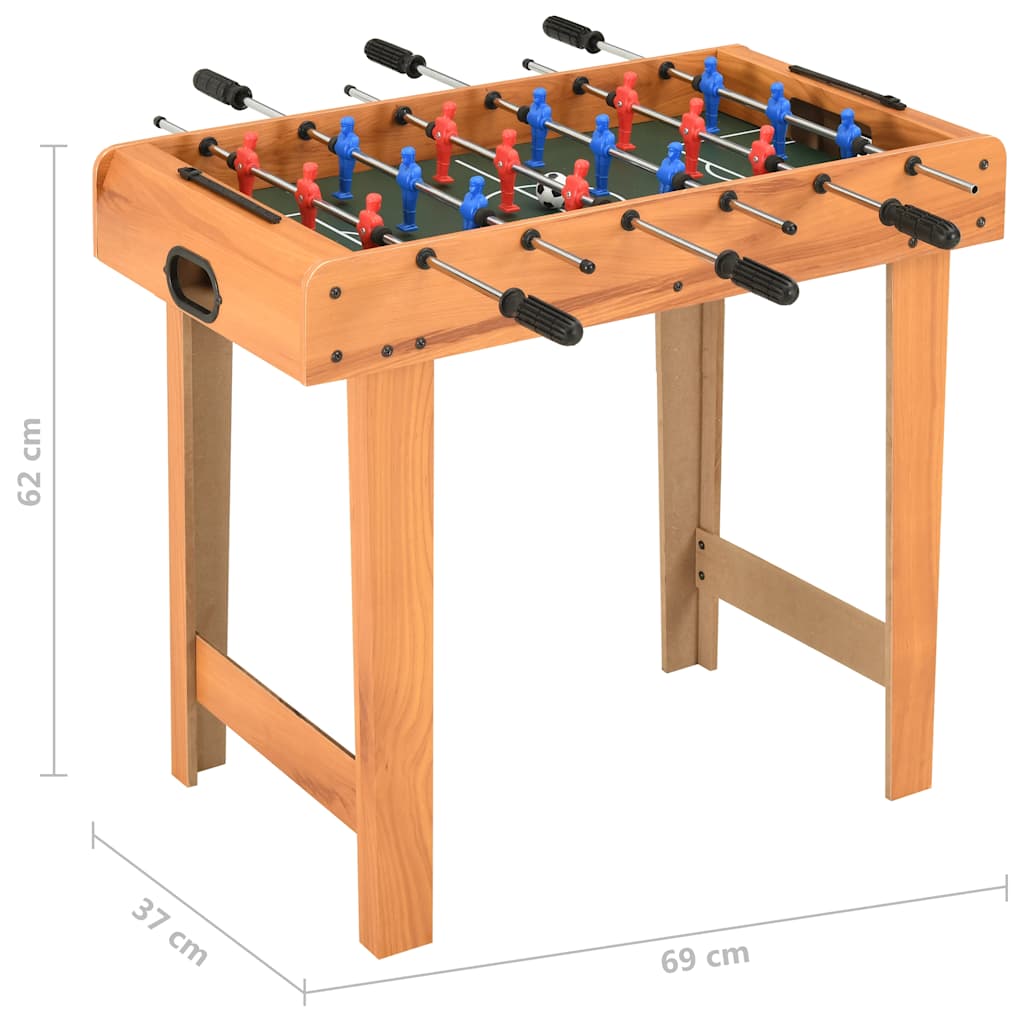 vidaXL Voetbaltafel mini 69x37x62 cm esdoorn