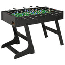 vidaXL Foldable Foosball Table 121x61x80 cm Black