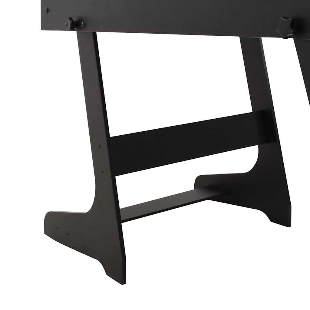 vidaXL Foldable Foosball Table 121x61x80 cm Black