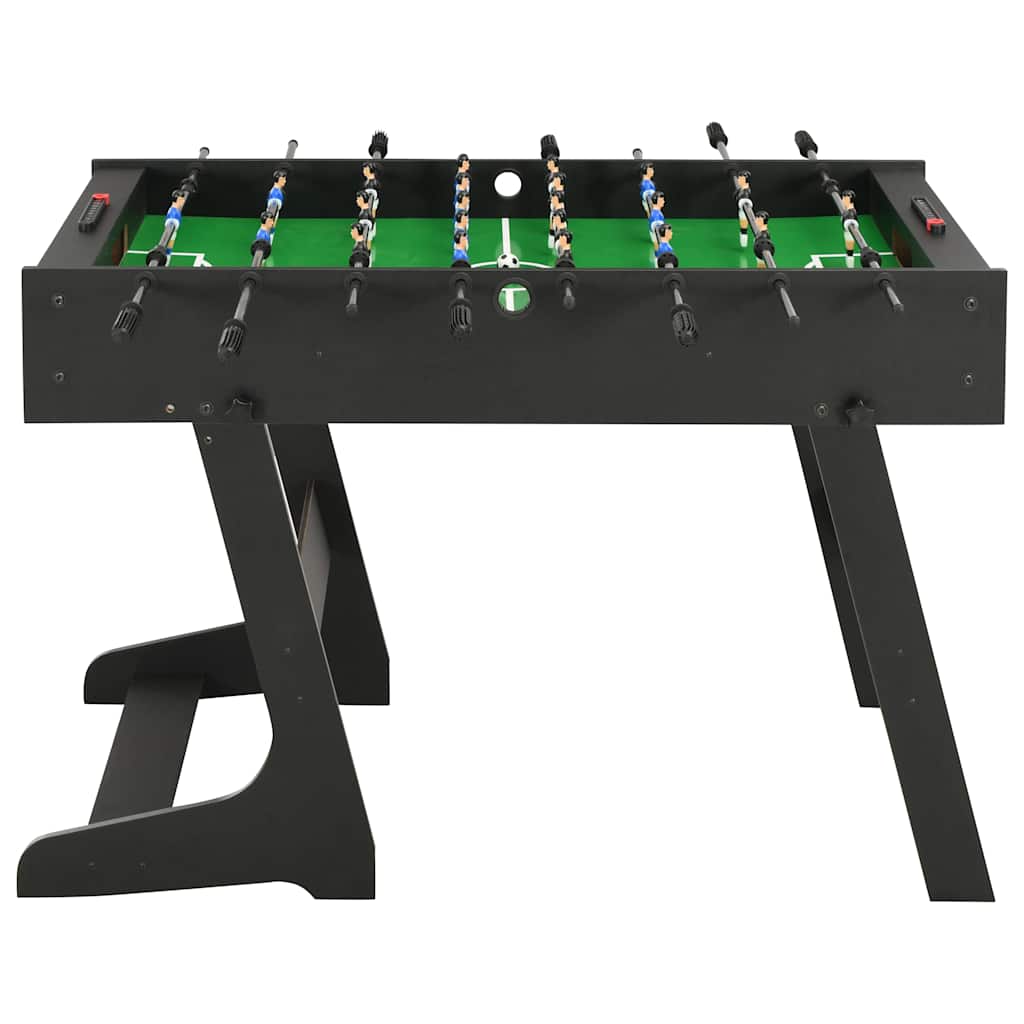 vidaXL Foldable Foosball Table 121x61x80 cm Black