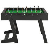 vidaXL Foldable Foosball Table 121x61x80 cm Black