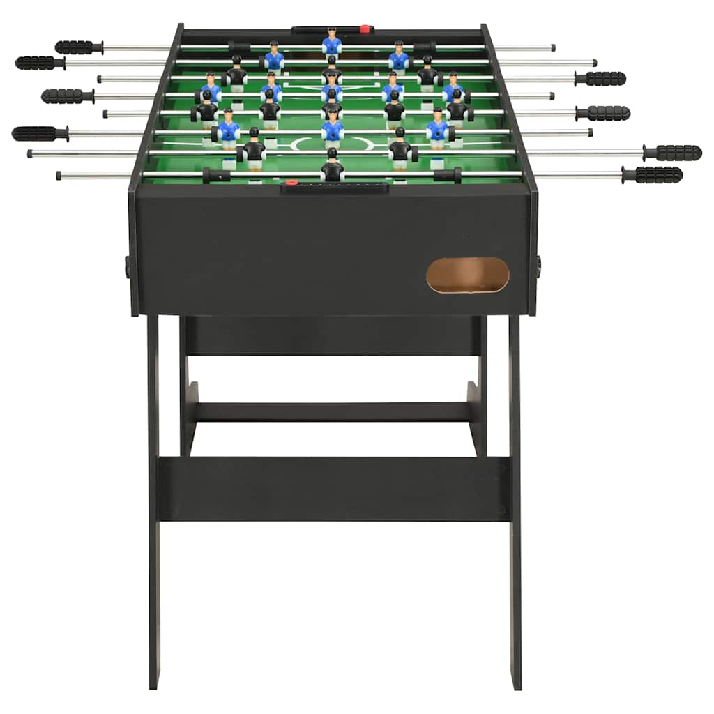 vidaXL Foldable Foosball Table 121x61x80 cm Black