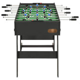 vidaXL Foldable Foosball Table 121x61x80 cm Black