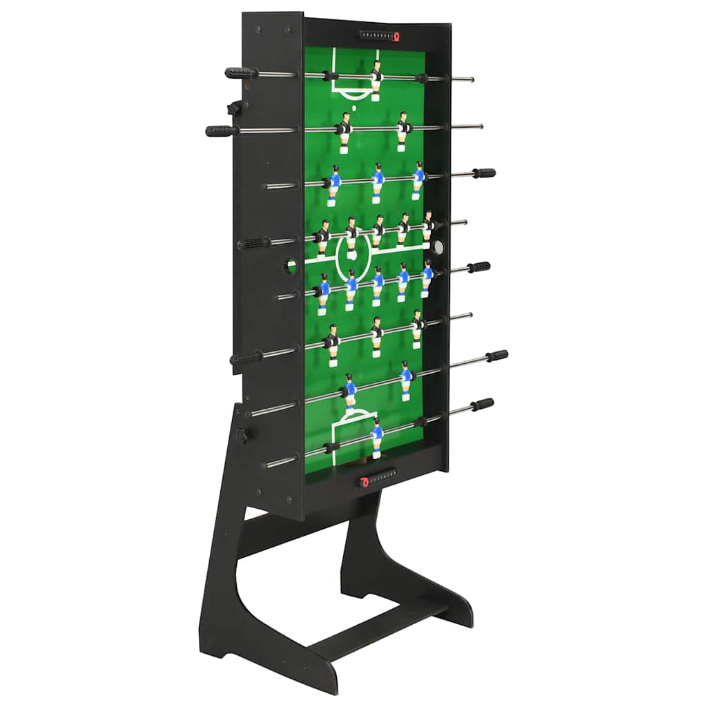 vidaXL Foldable Foosball Table 121x61x80 cm Black