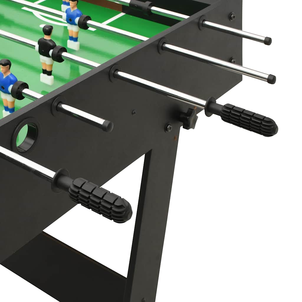 vidaXL Foldable Foosball Table 121x61x80 cm Black
