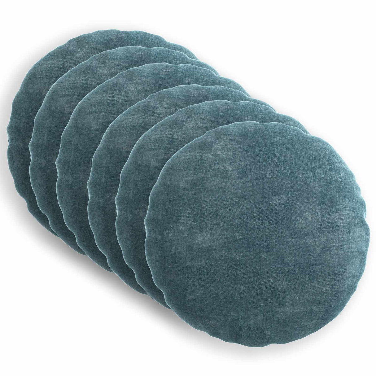 vidaXL Kussensloop 6 st HEERLEN Donkergrijs 30 x 30 cm Chenille Stof