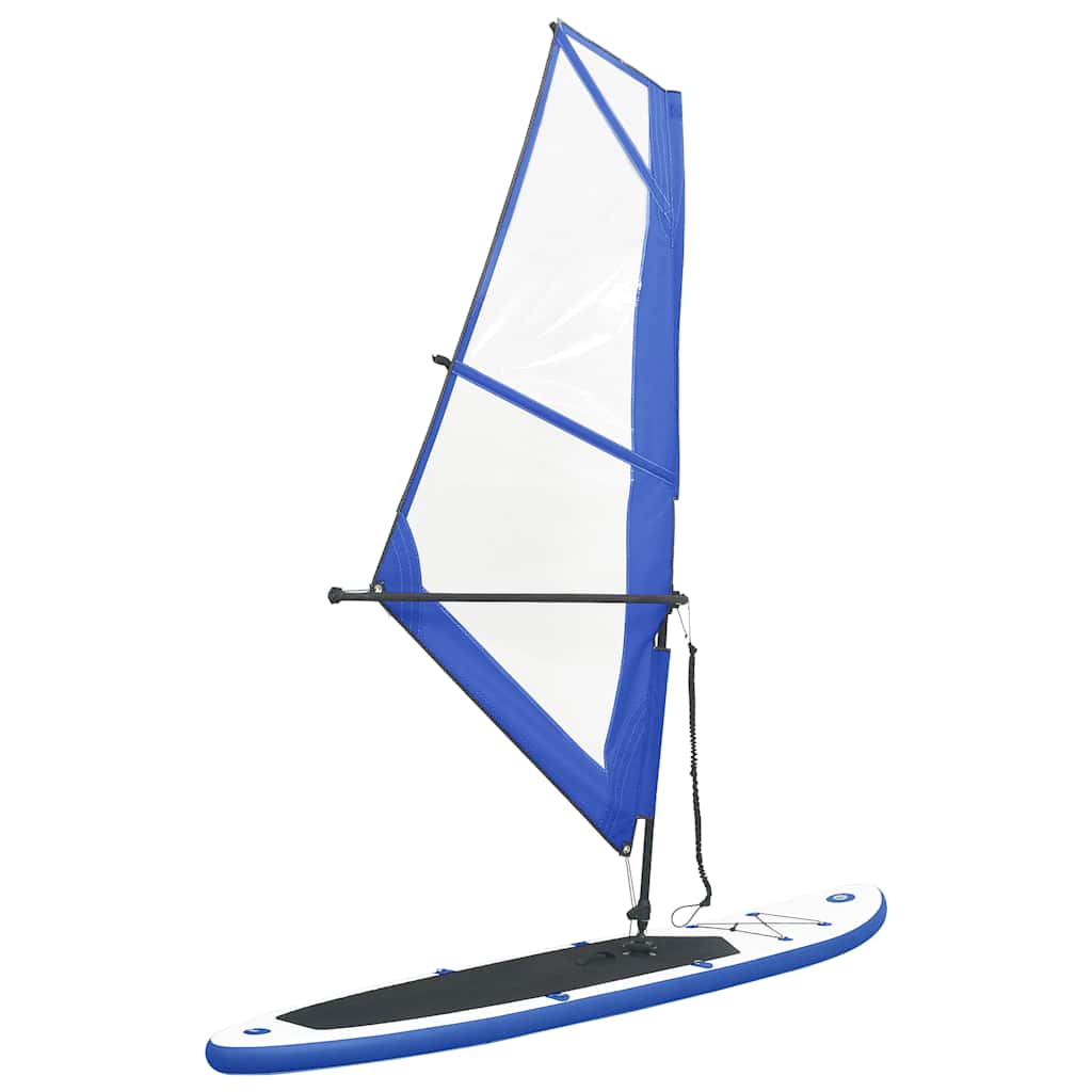 vidaXL Stand-up paddleboard opblaasbaar met zeilset rood en wit