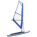 vidaXL Stand-up paddleboard opblaasbaar met zeilset rood en wit