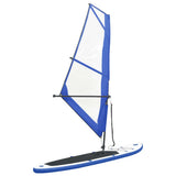 vidaXL Stand-up paddleboard opblaasbaar met zeilset rood en wit
