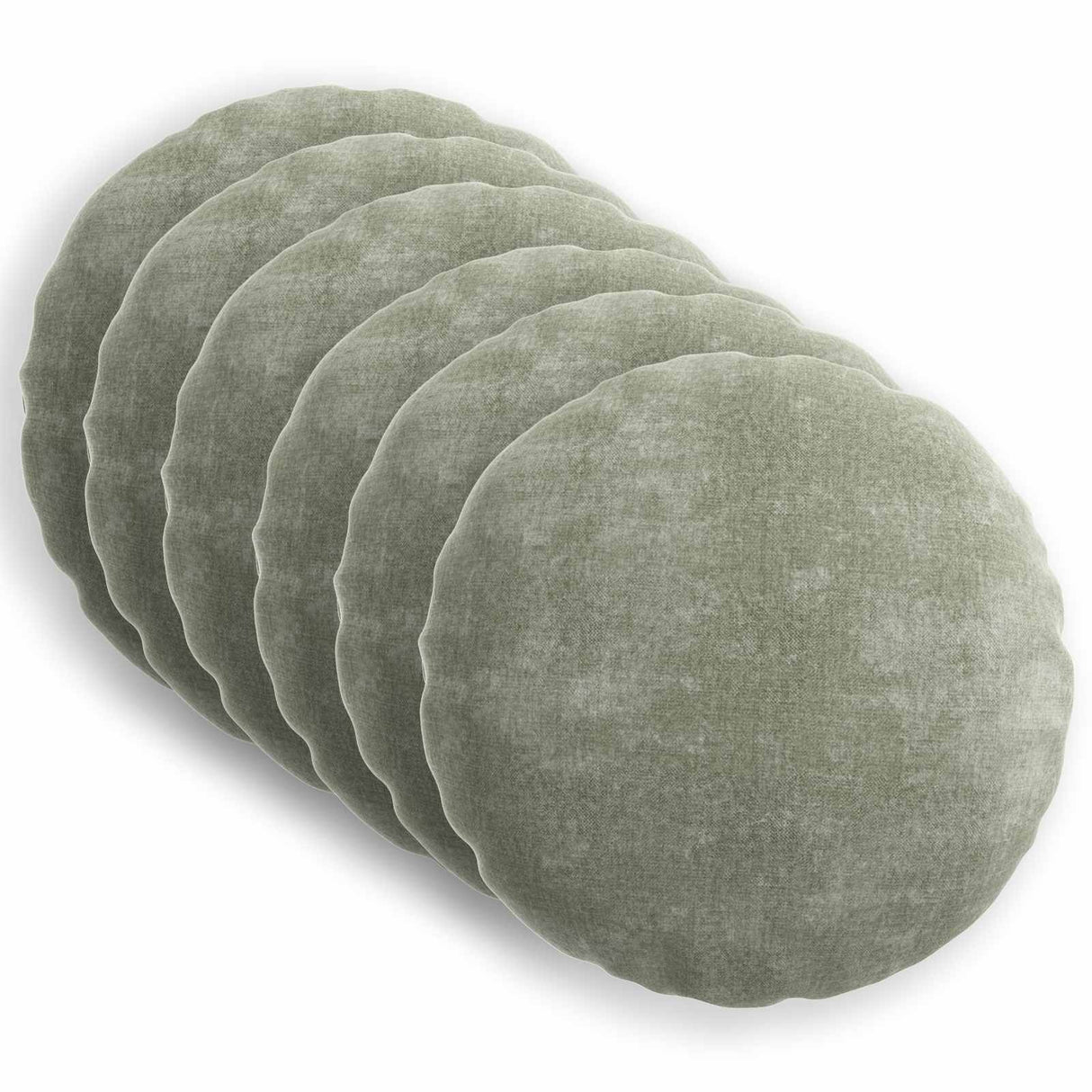 vidaXL Kussensloop 6 st HEERLEN Donkergrijs 30 x 30 cm Chenille Stof