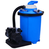 vidaXL Zandfilterpomp met timer 450 W 25 L