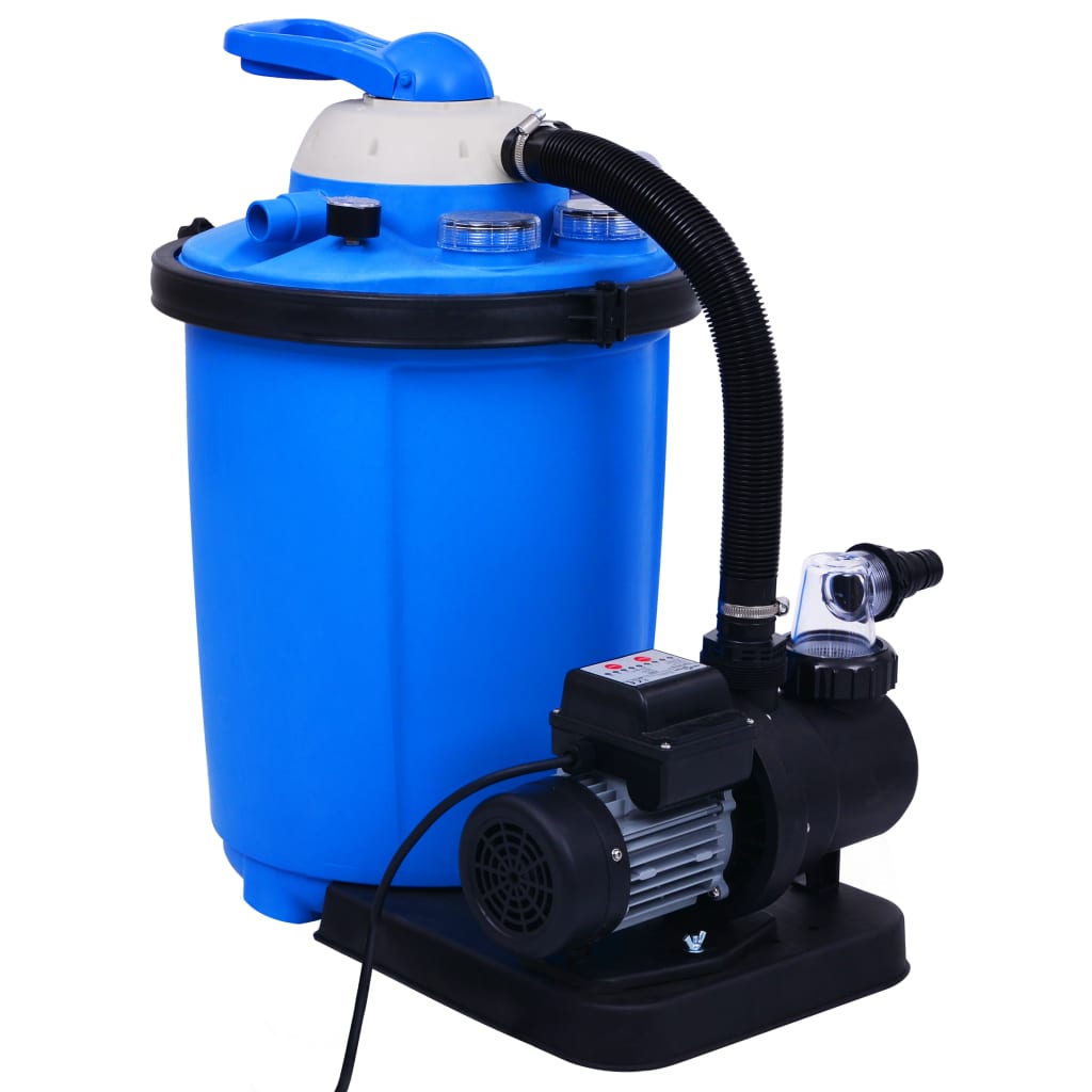 vidaXL Zandfilterpomp met timer 450 W 25 L