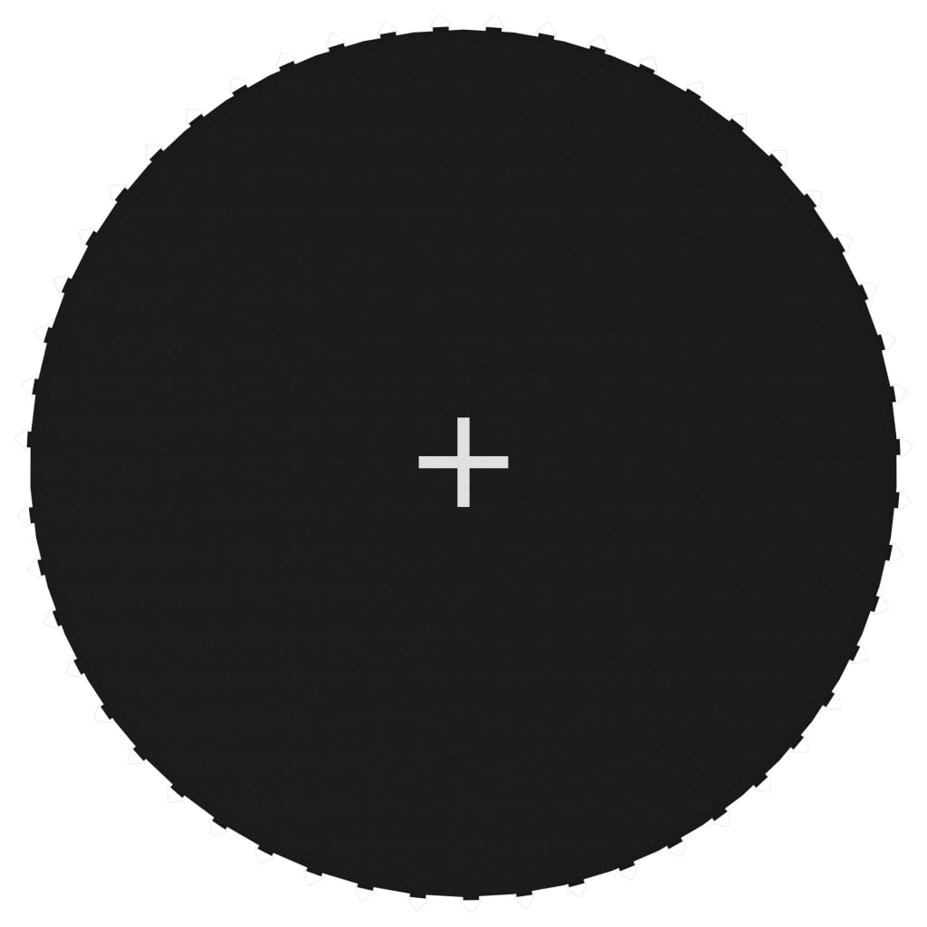 vidaXL Springmat voor 10 feet/3,05 m ronde trampoline stof zwart