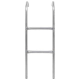 vidaXL Trampolineladder met 2 sporten 72 cm staal zilverkleurig (geschikt voor 65 cm hoogte)