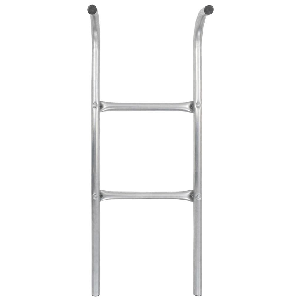 vidaXL Trampolineladder met 2 sporten 72 cm staal zilverkleurig (geschikt voor 65 cm hoogte)