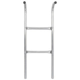 vidaXL Trampolineladder met 2 sporten 72 cm staal zilverkleurig (geschikt voor 65 cm hoogte)