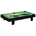 vidaXL Minipooltafel 3 Feet 92x52x19 cm bruin en groen
