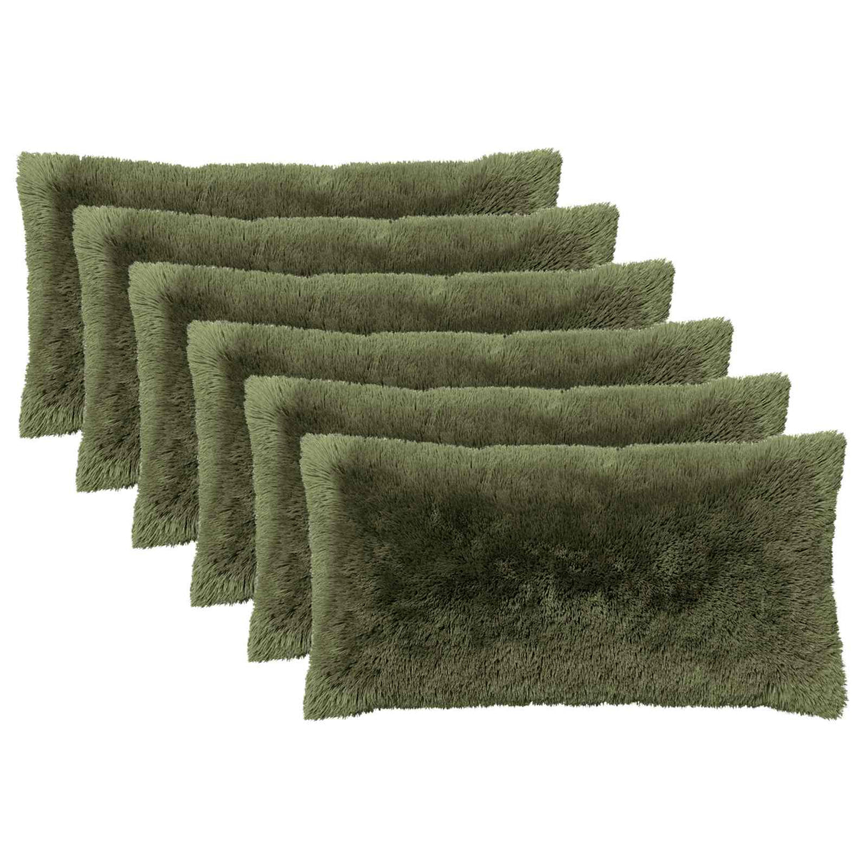vidaXL Kussen met kussen HEERLEN 2 st Groen PV Fleece