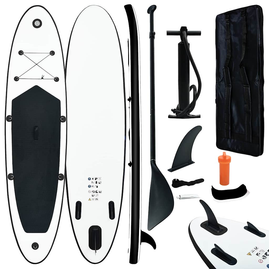 vidaXL Stand Up Paddleboardset opblaasbaar rood en wit