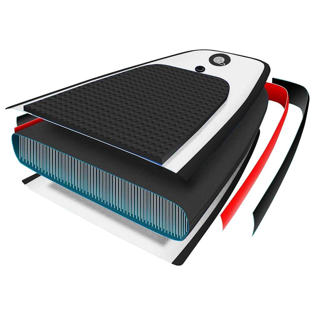 vidaXL Stand Up Paddleboardset opblaasbaar rood en wit