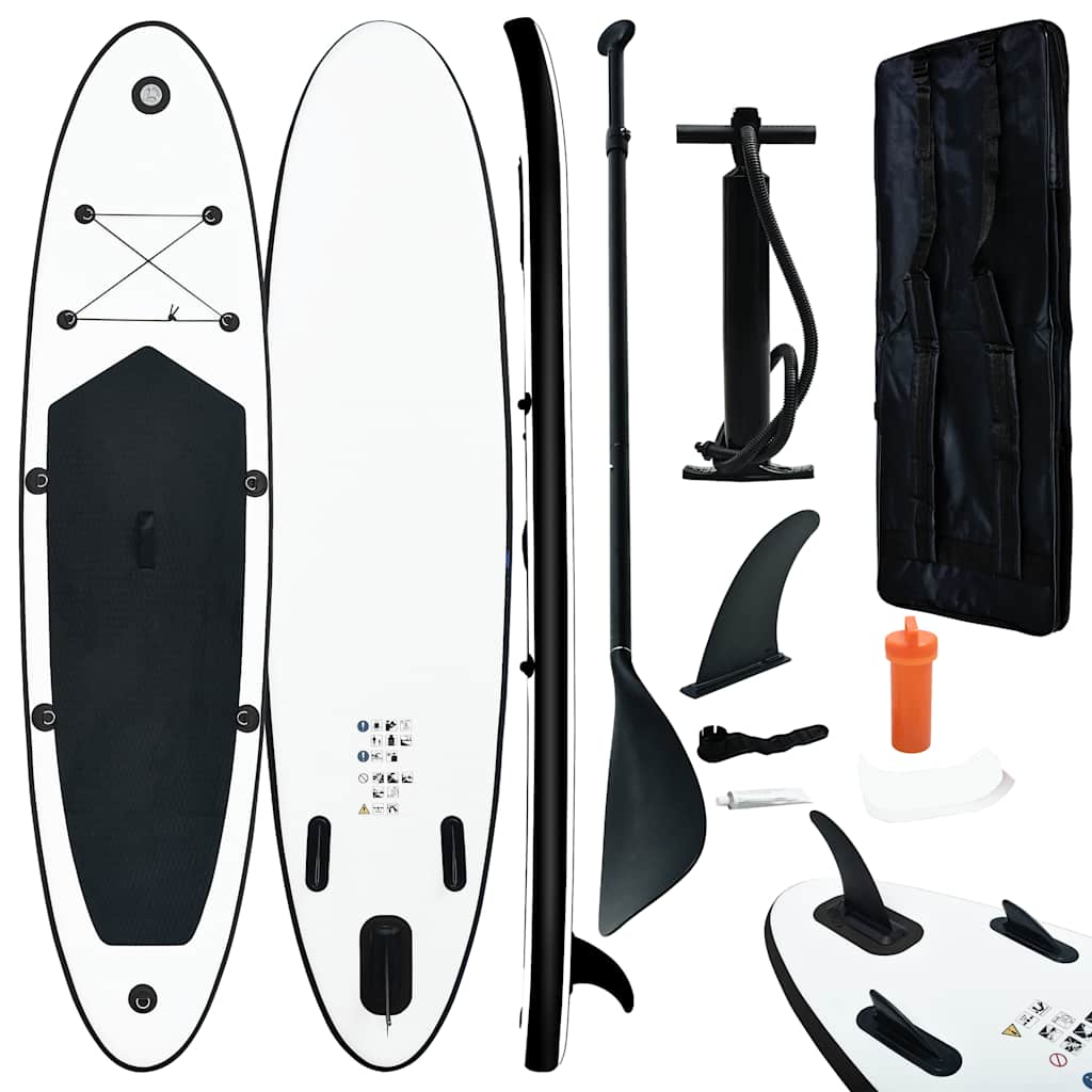vidaXL Stand Up Paddleboardset opblaasbaar rood en wit