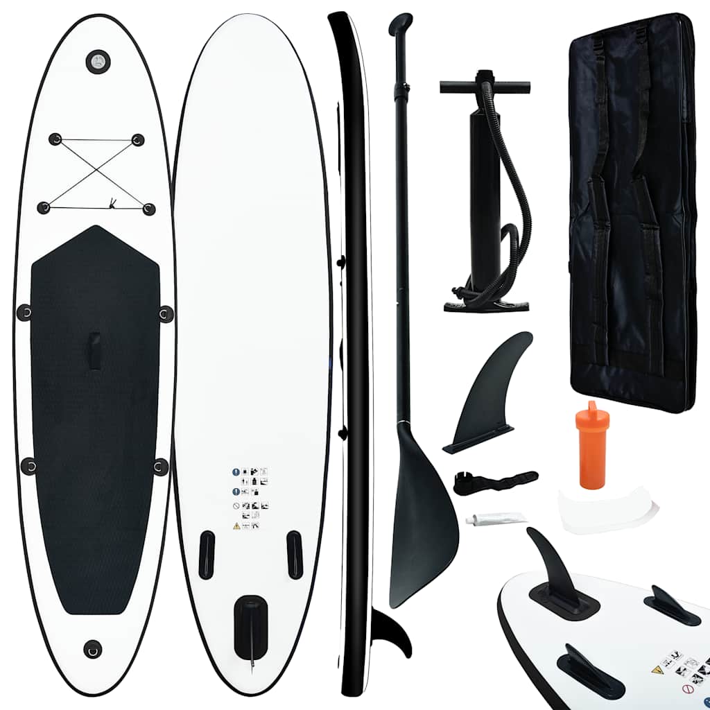 vidaXL Stand Up Paddleboardset opblaasbaar rood en wit
