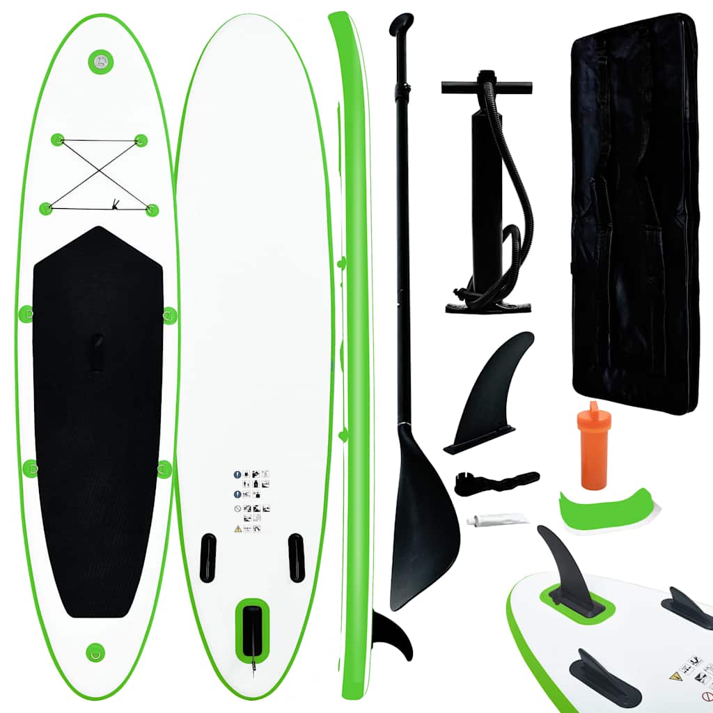 vidaXL Stand Up Paddleboardset opblaasbaar rood en wit