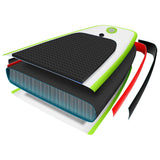 vidaXL Stand-up paddleboard opblaasbaar met zeilset rood en wit
