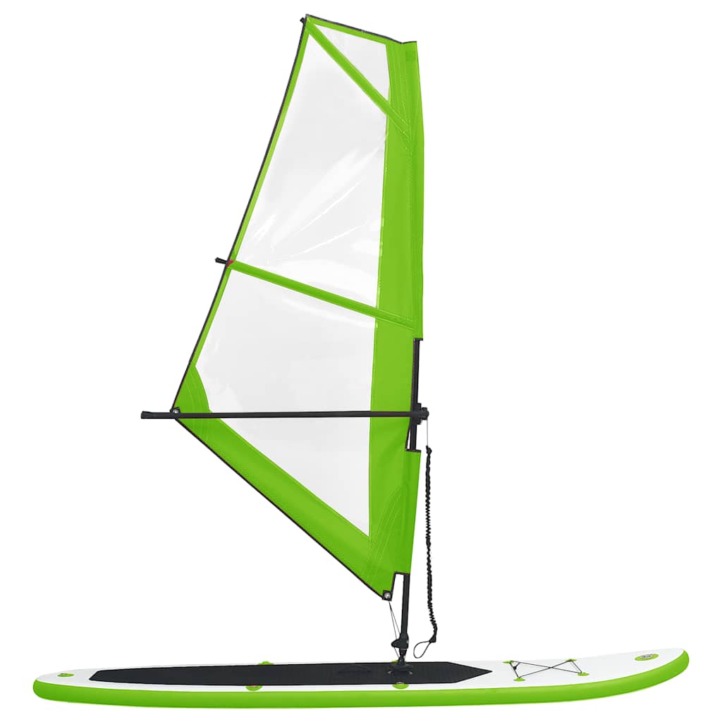 vidaXL Stand-up paddleboard opblaasbaar met zeilset rood en wit