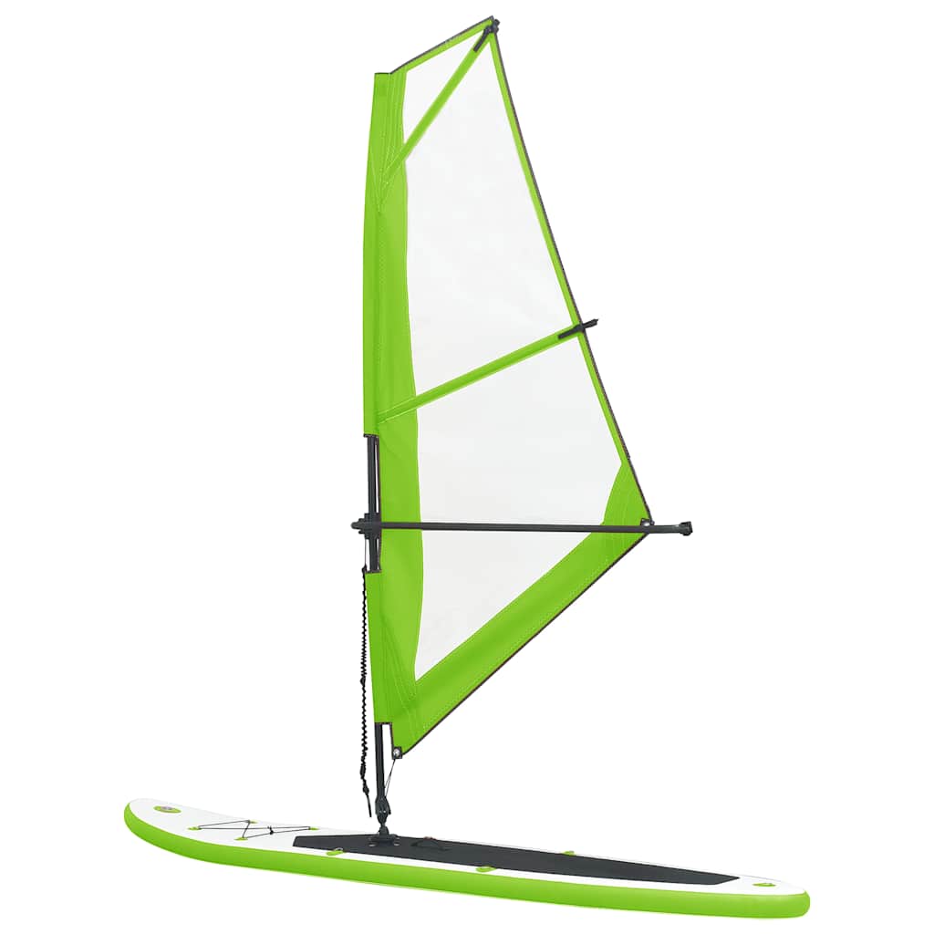 vidaXL Stand-up paddleboard opblaasbaar met zeilset rood en wit