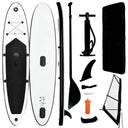 vidaXL Stand-up paddleboard opblaasbaar met zeilset rood en wit