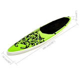 vidaXL Stand Up Paddleboardset opblaasbaar 305x76x15 cm blauw