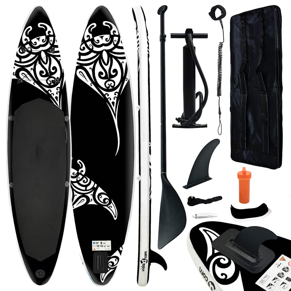 vidaXL Stand Up Paddleboardset opblaasbaar 305x76x15 cm blauw